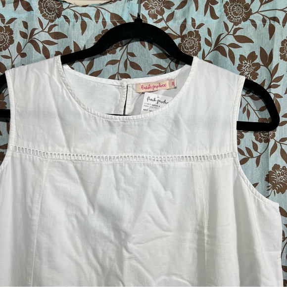 NWT Fresh Produce White Eyelet Lace Dress Sz Small - Picture 3 of 7